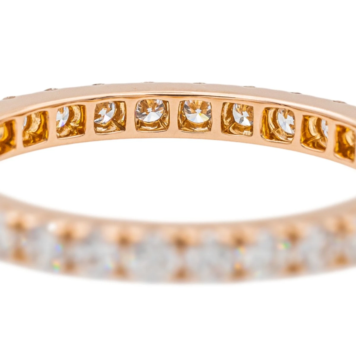 Bague Alliance Or Rose Diamant 3 Bague Alliance Or Rose Diamant – Image 3