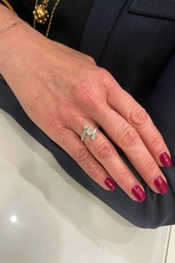 BAGUE ANCIENNE ART-DECO 2 BAGUE ANCIENNE ART-DECO – Image 2