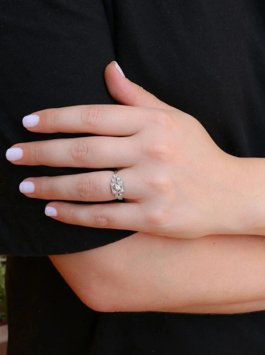 Bague Art Déco Diamants 8 Bague Art Déco Diamants – Image 8