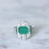 Bague Art Déco émeraude 1,30 Ct Et Diamants 11 Bague Art Déco émeraude 1,30 Ct Et Diamants -Castafiore Boutique bague art deco emeraude 130 ct et diamants 390060