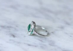 Bague Art Déco émeraude 1,30 Ct Et Diamants -Castafiore Boutique bague art deco emeraude 130 ct et diamants 450941