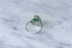 Bague Art Déco émeraude 1,30 Ct Et Diamants -Castafiore Boutique bague art deco emeraude 130 ct et diamants 636051