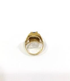 Bague Art Déco En Or Rose Et Spinelle Bleu 10 Bague Art Déco En Or Rose Et Spinelle Bleu -Castafiore Boutique bague art deco en or rose et spinelle bleu 780798