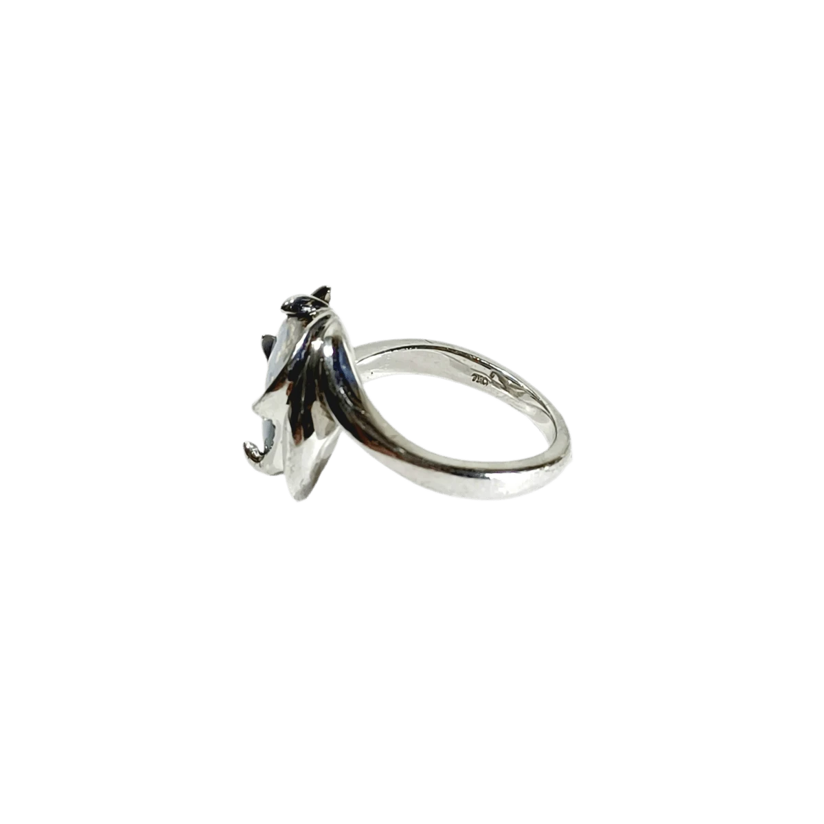 Bague Art Nouveau En Or Blanc Et Opale 4 Bague Art Nouveau En Or Blanc Et Opale – Image 4