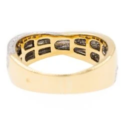 Bague BALMAIN En Or Jaune, Or Blanc Et Diamants -Castafiore Boutique bague balmain en or jaune or blanc et diamants 230596