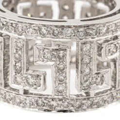 Bague Bandeau Ajourée En Or Blanc Et Diamants 10 Bague Bandeau Ajourée En Or Blanc Et Diamants -Castafiore Boutique bague bandeau ajouree en or blanc et diamants 475088