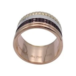 Miller Bague Bandeau BOUCHERON "Quatre Classique Large" En Ors Et PVD -Castafiore Boutique bague bandeau boucheron quatre classique large en ors et pvd 861449