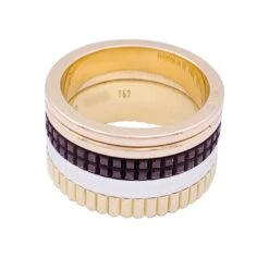 Miller Bague Bandeau BOUCHERON "Quatre Classique Large" Or Jaune, Or Blanc Et Or Rose -Castafiore Boutique bague bandeau boucheron quatre classique large or jaune or blanc et or rose 519570