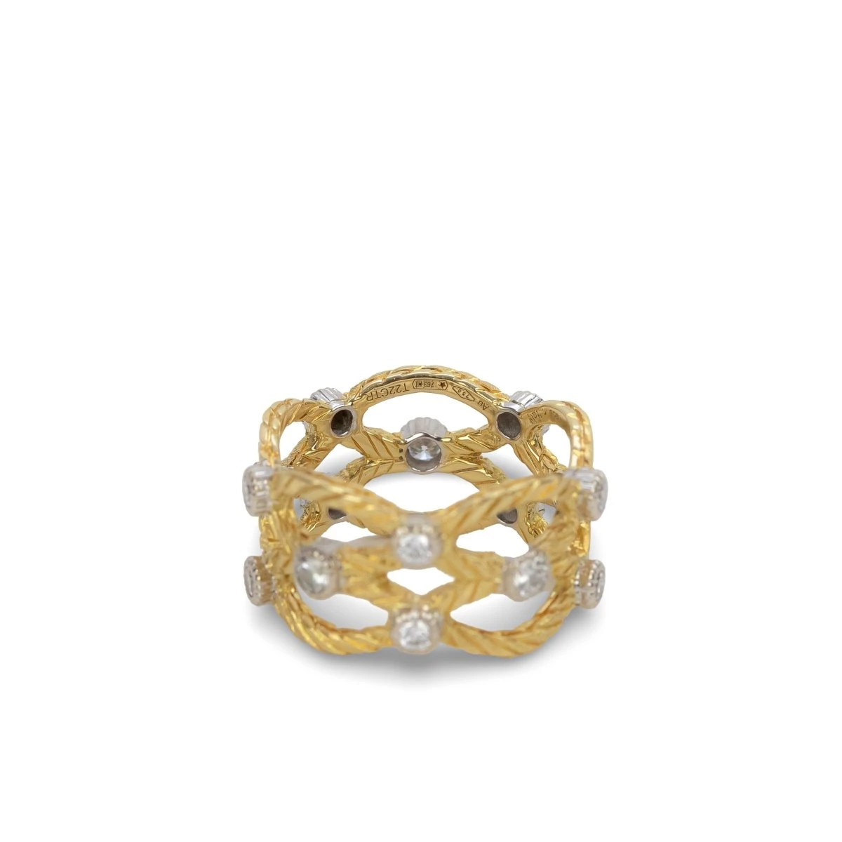 Bague Bandeau BUCCELLATI GianMaria En Or Jaune, Or Blanc Et Diamants 3 Bague Bandeau BUCCELLATI GianMaria En Or Jaune, Or Blanc Et Diamants â Image 3