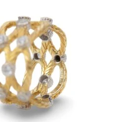 Bague Bandeau BUCCELLATI GianMaria En Or Jaune, Or Blanc Et Diamants 11 Bague Bandeau BUCCELLATI GianMaria En Or Jaune, Or Blanc Et Diamants -Castafiore Boutique bague bandeau buccellati gianmaria en or jaune or blanc et diamants 848534