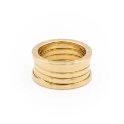 Bague Bandeau BULGARI "B.Zero1" En Or Jaune -Castafiore Boutique bague bandeau bulgari bzero1 en or jaune 813927
