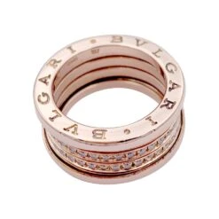 Miller Bague Bandeau BULGARI "B.Zero1" En Or Rose Et Diamants -Castafiore Boutique bague bandeau bulgari bzero1 en or rose et diamants 514158
