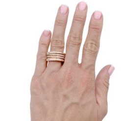 Miller Bague Bandeau BULGARI "B.Zero1" En Or Rose Et Diamants -Castafiore Boutique bague bandeau bulgari bzero1 en or rose et diamants 721172