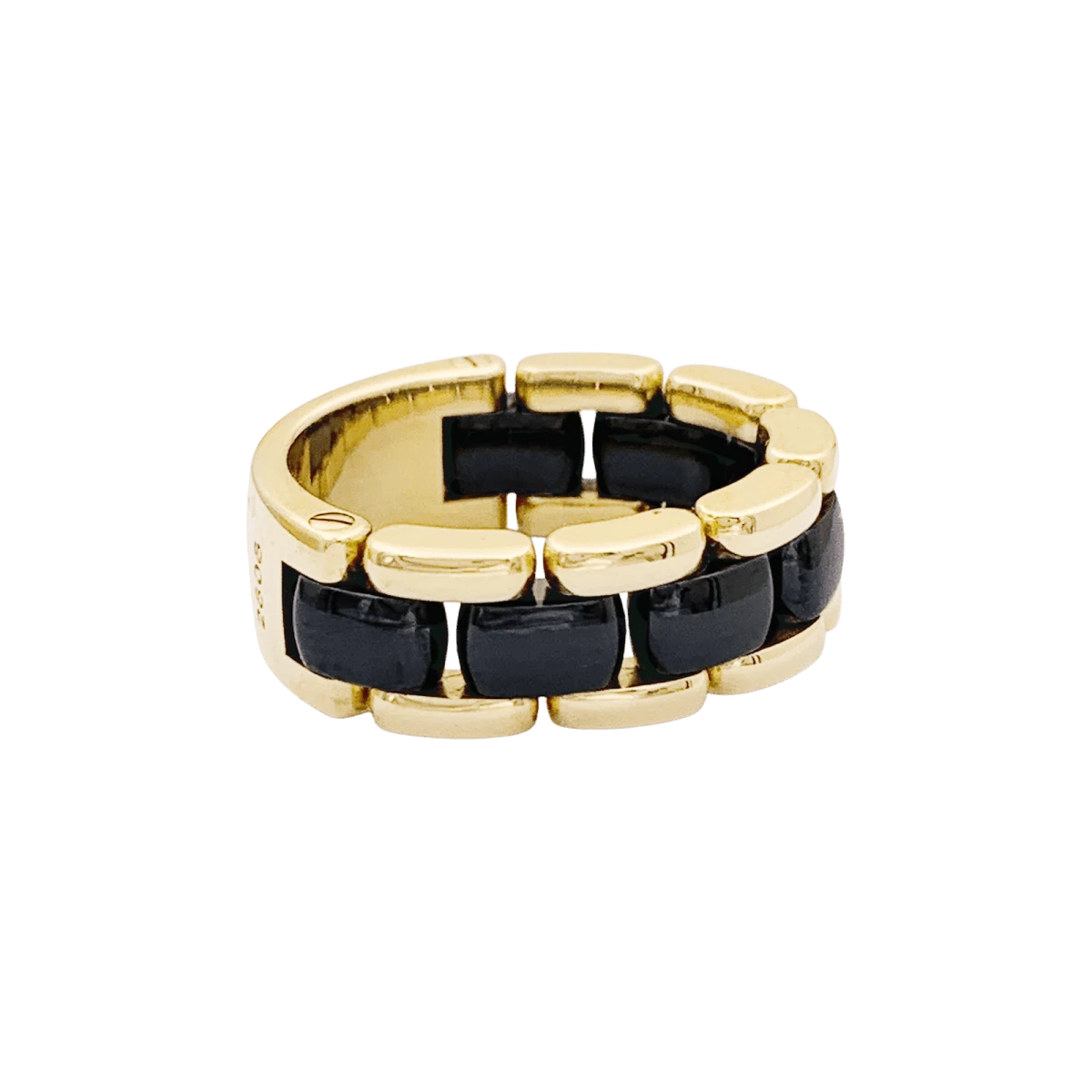 Miller Bague Bandeau CHANEL "Ultra" Or Jaune Et Céramique 3 Miller Bague Bandeau CHANEL "Ultra" Or Jaune Et Céramique – Image 3