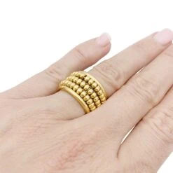 Miller Bague Bandeau CHAUMET "Abacus" ENor Jaune. -Castafiore Boutique bague bandeau chaumet abacus enor jaune 489204