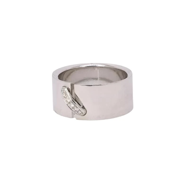 Bague Bandeau CHAUMET "Lien" En Or Blanc Et Diamants 3 Bague Bandeau CHAUMET "Lien" En Or Blanc Et Diamants – Image 3