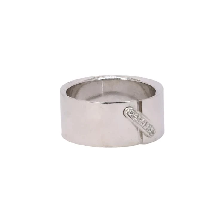 Bague Bandeau CHAUMET "Lien" En Or Blanc Et Diamants 7 Bague Bandeau CHAUMET "Lien" En Or Blanc Et Diamants – Image 7