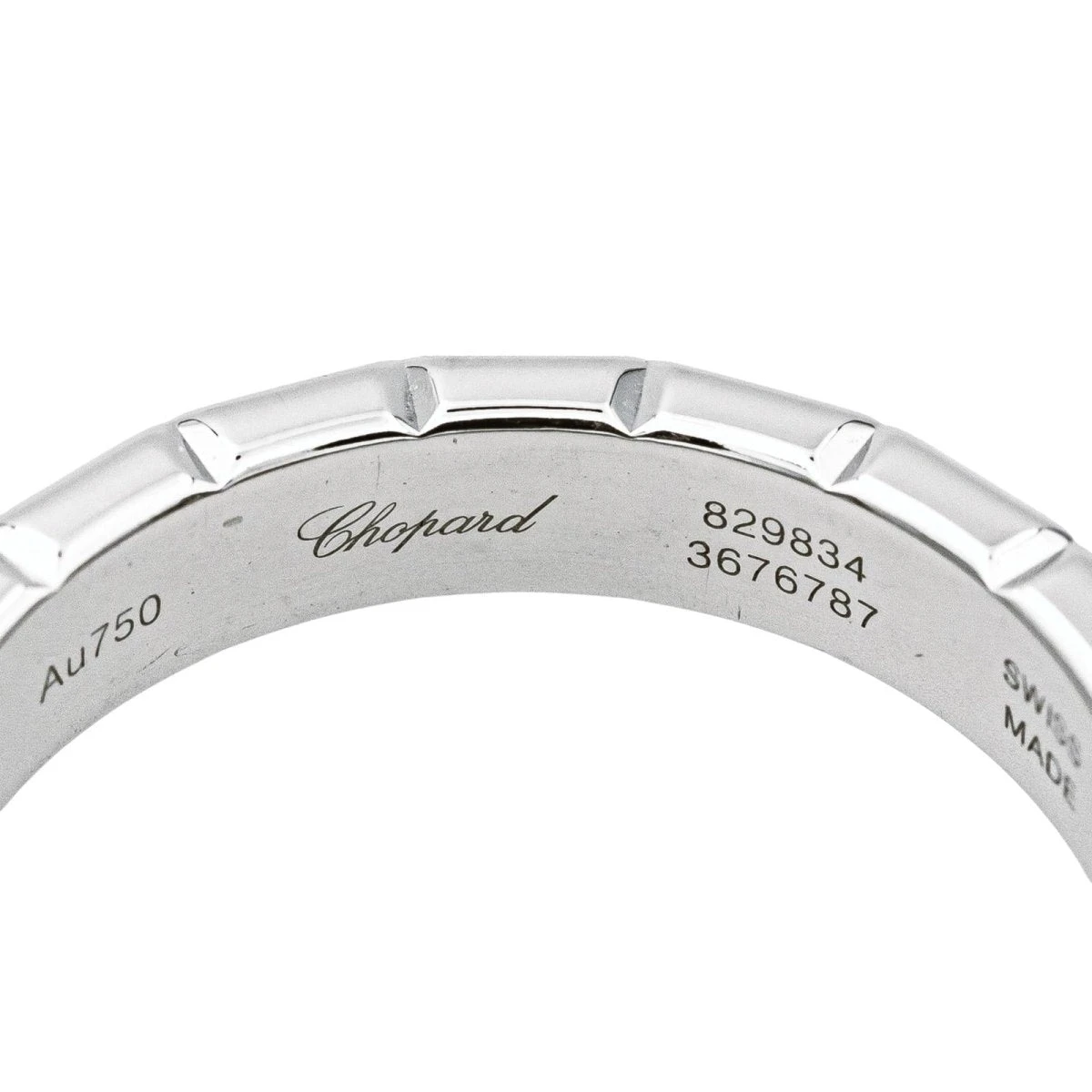 Bague Bandeau CHOPARD "Ice Cube" En Or Blanc 6 Bague Bandeau CHOPARD "Ice Cube" En Or Blanc – Image 6