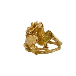 Bague Bandeau EMMANUELLE RICARD En Or Jaune à Décor Floral -Castafiore Boutique bague bandeau emmanuelle ricard en or jaune a decor floral 545949