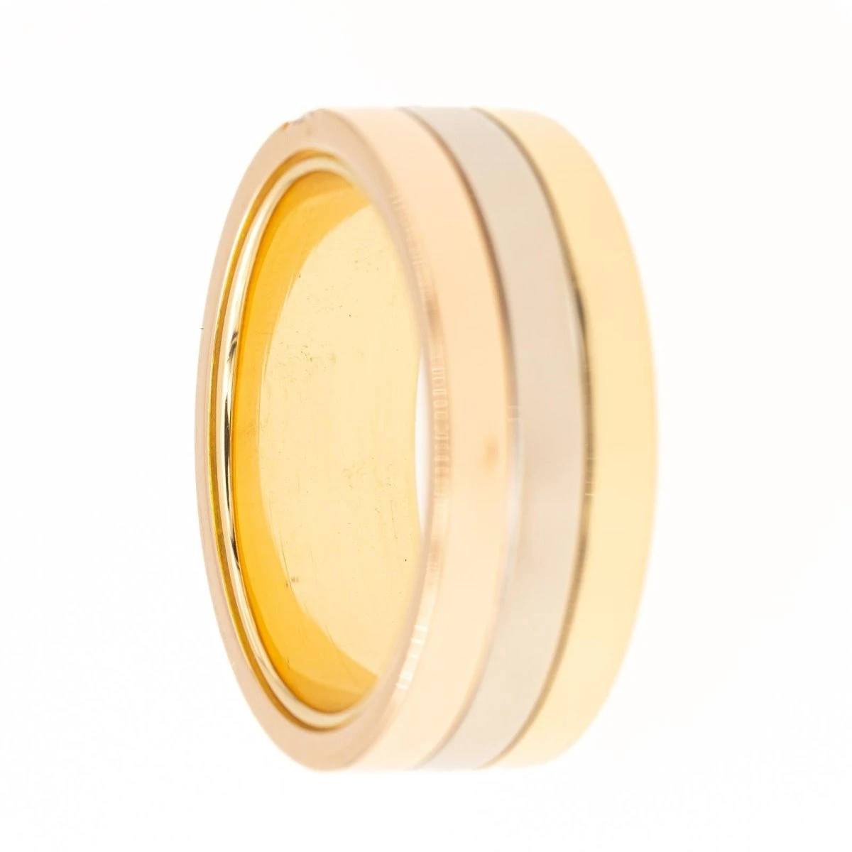 Bague Bandeau En 3 Ors Et Diamants 6 Bague Bandeau En 3 Ors Et Diamants – Image 6