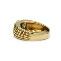 Bague Bandeau En Or, émeraude Et Diamants -Castafiore Boutique bague bandeau en or emeraude et diamants 883788