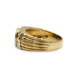 Bague Bandeau En Or, émeraude Et Diamants -Castafiore Boutique bague bandeau en or emeraude et diamants 955593