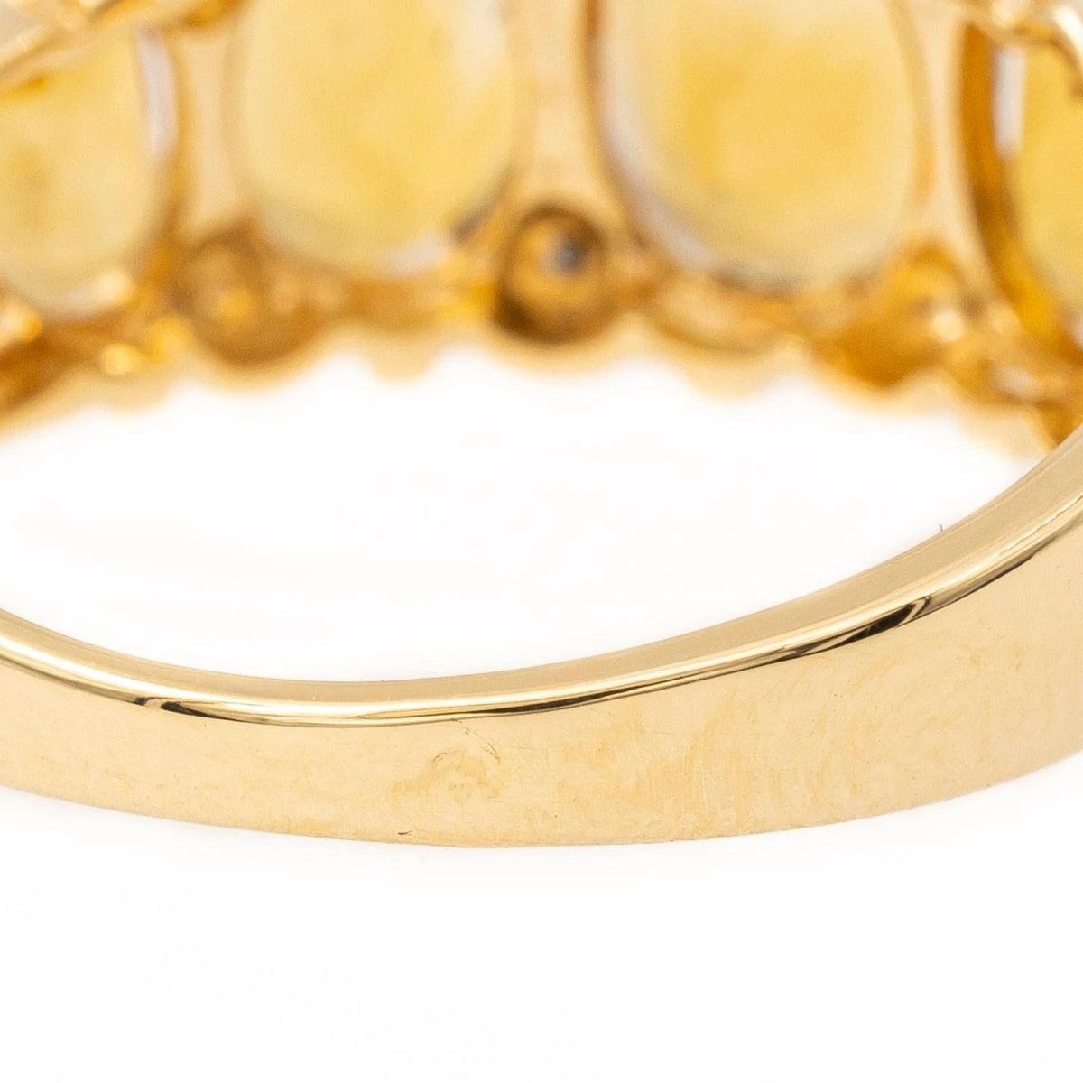 Bague Bandeau En Or Jaune Et Citrine 6 Bague Bandeau En Or Jaune Et Citrine – Image 6