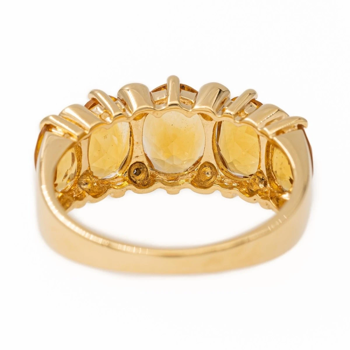 Bague Bandeau En Or Jaune Et Citrine 5 Bague Bandeau En Or Jaune Et Citrine – Image 5