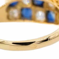 Bague Bandeau En Or Jaune, Saphir Et Diamant 12 Bague Bandeau En Or Jaune, Saphir Et Diamant -Castafiore Boutique bague bandeau en or jaune saphir et diamant 473019