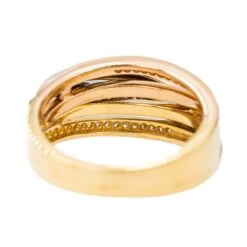 Bague Bandeau En Trois Ors Et Diamants 11 Bague Bandeau En Trois Ors Et Diamants -Castafiore Boutique bague bandeau en trois ors et diamants 239962