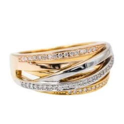 Bague Bandeau En Trois Ors Et Diamants 13 Bague Bandeau En Trois Ors Et Diamants -Castafiore Boutique bague bandeau en trois ors et diamants 879856