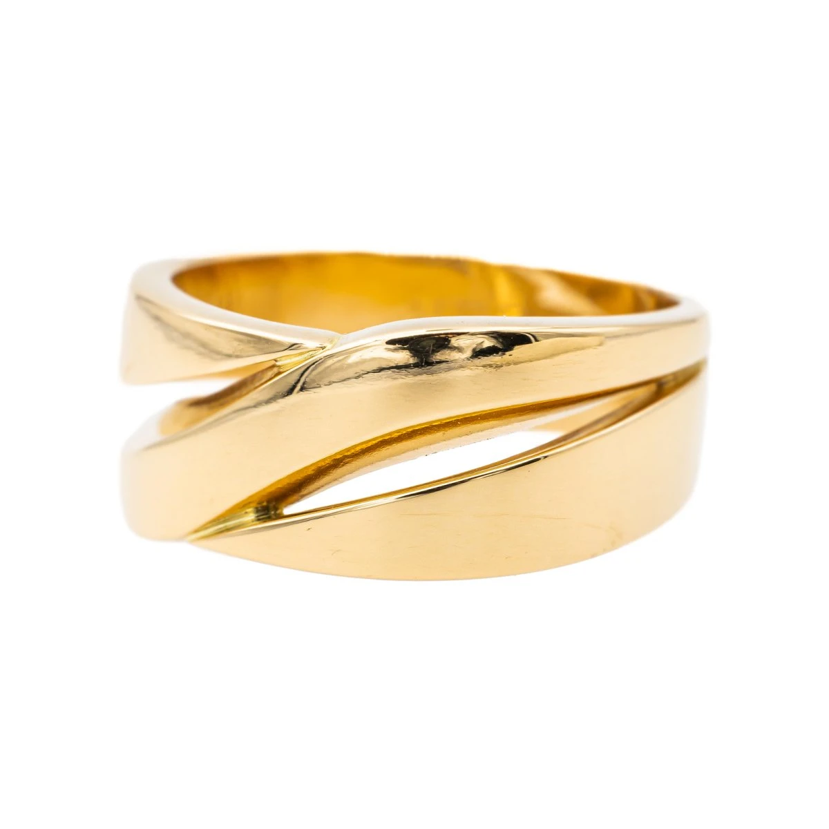 Bague Bandeau HERMÈS En Or Jaune 4 Bague Bandeau HERMÈS En Or Jaune – Image 4