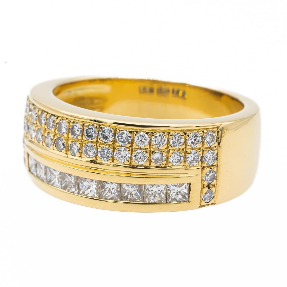 Bague Bandeau Or Jaune Diamant 3 Bague Bandeau Or Jaune Diamant – Image 3