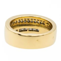 Bague Bandeau Or Jaune Diamant 11 Bague Bandeau Or Jaune Diamant -Castafiore Boutique bague bandeau or jaune diamant 607319