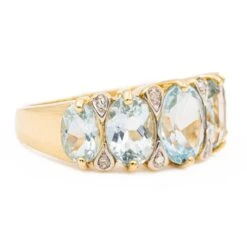 Bague Bandeau Or Jaune Topaze -Castafiore Boutique bague bandeau or jaune topaze 822330