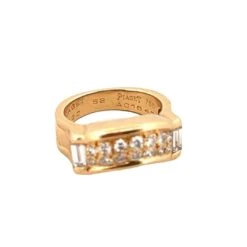 Bague Bandeau PIAGET En Or Jaune Et Diamants -Castafiore Boutique bague bandeau piaget en or jaune et diamants 300277