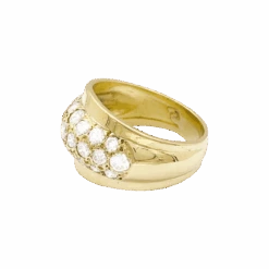 Miller Bague Bombée En Or Jaune Et Diamants -Castafiore Boutique bague bombee en or jaune et diamants 249648