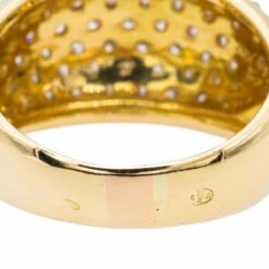 Bague Bombée Or Jaune Diamant 12 Bague Bombée Or Jaune Diamant -Castafiore Boutique bague bombee or jaune diamant 262943