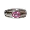 Bague BOUCHERON "Axelle" En Or Blanc Et Saphir Rose -Castafiore Boutique bague boucheron axelle en or blanc et saphir rose 217303