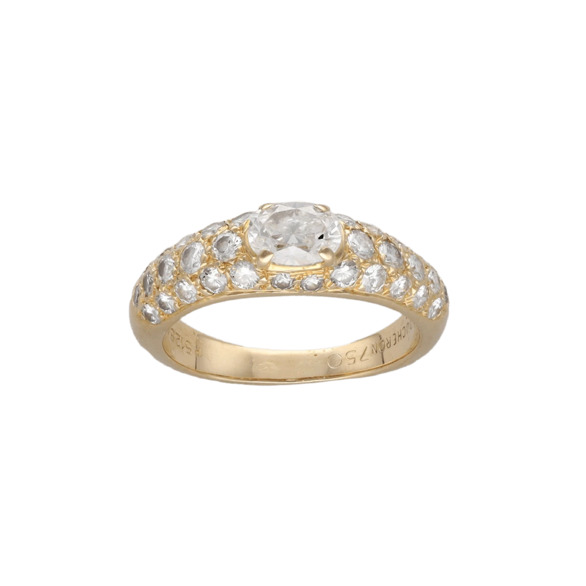 Bague BOUCHERON "Axelle" En Or Jaune Et Diamants 1 Bague BOUCHERON "Axelle" En Or Jaune Et Diamants