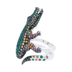 Miller Bague Boucheron Crocodile En Or Blanc, Sertie De Diamants Et Pierres De Couleur 23 Miller Bague Boucheron Crocodile En Or Blanc, Sertie De Diamants Et Pierres De Couleur -Castafiore Boutique bague boucheron crocodile en or blanc sertie de diamants et pierres de couleur 454659