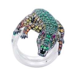 Miller Bague Boucheron Crocodile En Or Blanc, Sertie De Diamants Et Pierres De Couleur 18 Miller Bague Boucheron Crocodile En Or Blanc, Sertie De Diamants Et Pierres De Couleur -Castafiore Boutique bague boucheron crocodile en or blanc sertie de diamants et pierres de couleur 886180
