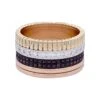 Miller Bague Bandeau BOUCHERON "Quatre Classique" En Or Jaune, Or Blanc, Or Rose, Pvd Et Diamants -Castafiore Boutique bague boucheron quatre classique large trois ors et diamants 938016