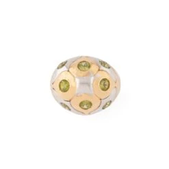 Bague Boule BULGARI En Péridoten Or Bi-colore -Castafiore Boutique bague boule bulgari en peridot en or bi colore 319859