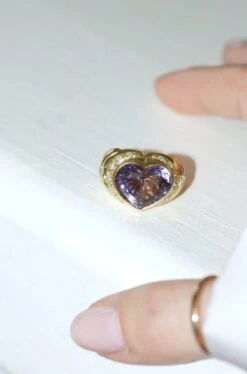 Bague Boule Coeur Améthyste Et Diamants Sur Or Jaune 17 Bague Boule Coeur Améthyste Et Diamants Sur Or Jaune -Castafiore Boutique bague boule coeur amethyste et diamants sur or jaune 473981