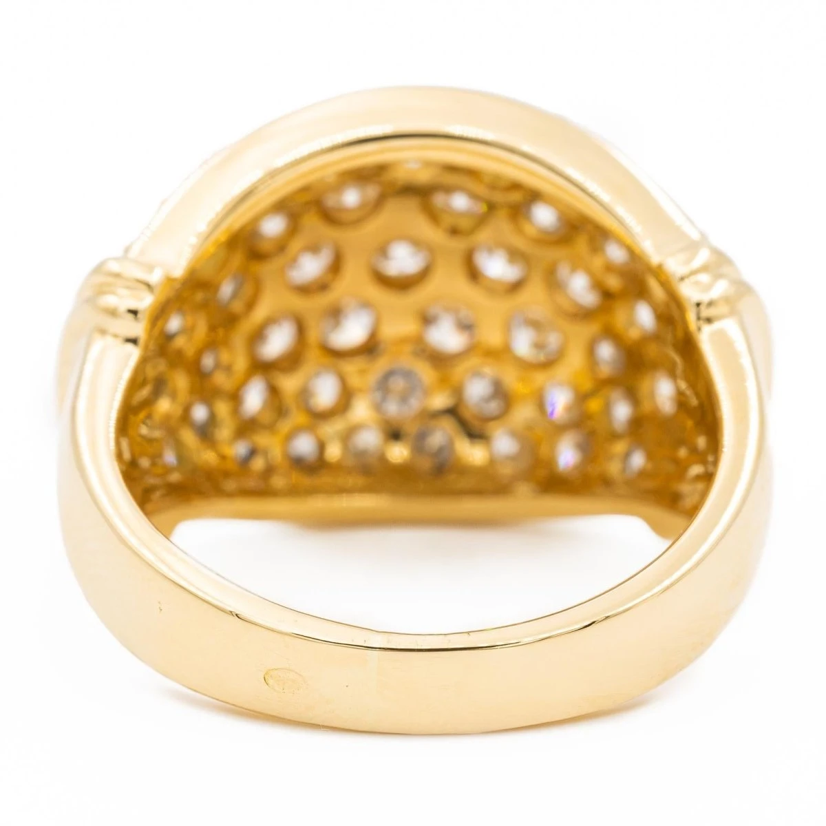 Bague Boule En Or Jaune Et Diamant 6 Bague Boule En Or Jaune Et Diamant – Image 6