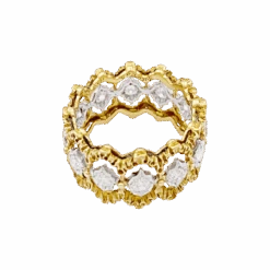Miller Bague Bandeau BUCCELLATI "Eternelle Band" En Or Jaune, Or Blanc Et Diamants -Castafiore Boutique bague buccellati eternelle band en or et diamants 121921