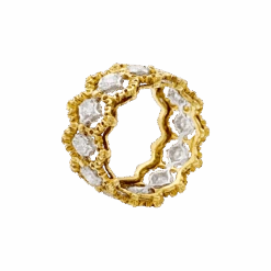 Miller Bague Bandeau BUCCELLATI "Eternelle Band" En Or Jaune, Or Blanc Et Diamants -Castafiore Boutique bague buccellati eternelle band en or et diamants 356189