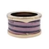 Miller Bague Bandeau BULGARI "B.Zero1" En Or Rose Et Cermet