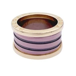 Miller Bague Bandeau BULGARI "B.Zero1" En Or Rose Et Cermet -Castafiore Boutique bague bulgari bzero1 en or rose et cermet 616743
